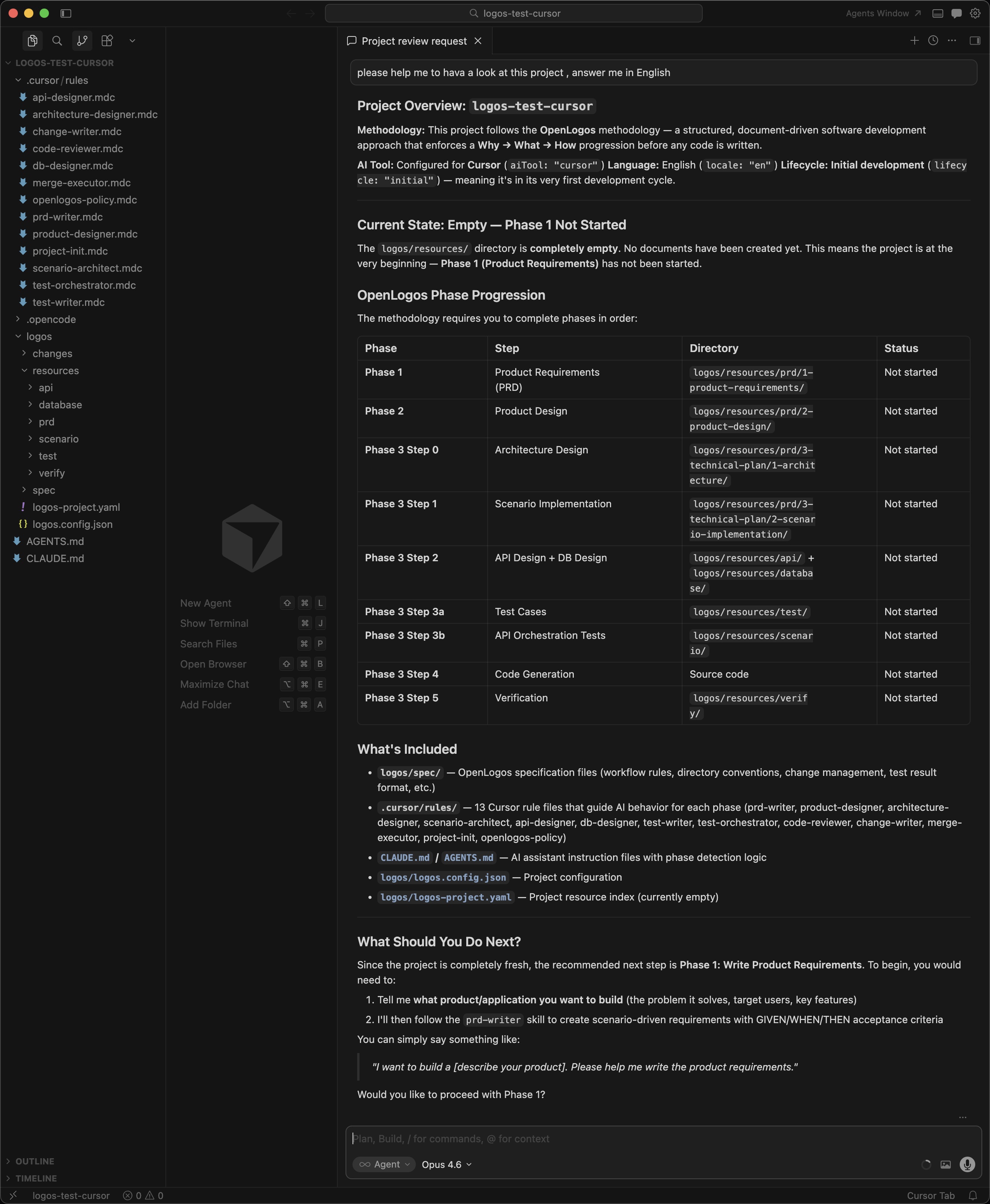 Cursor detecting OpenLogos project